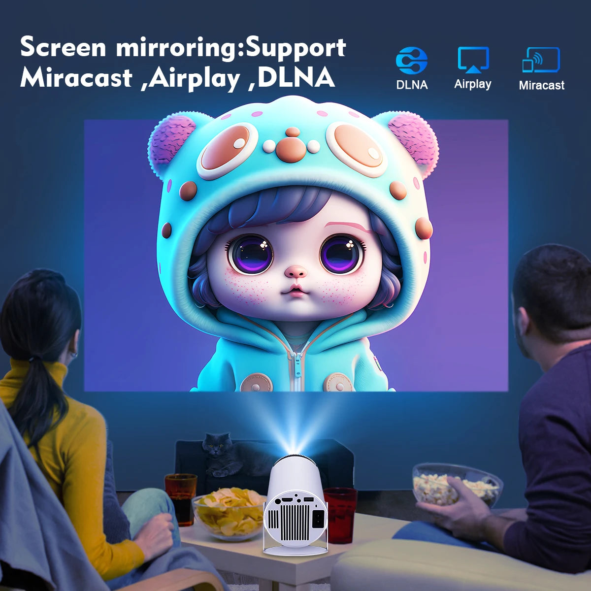 Mini projecteur portable