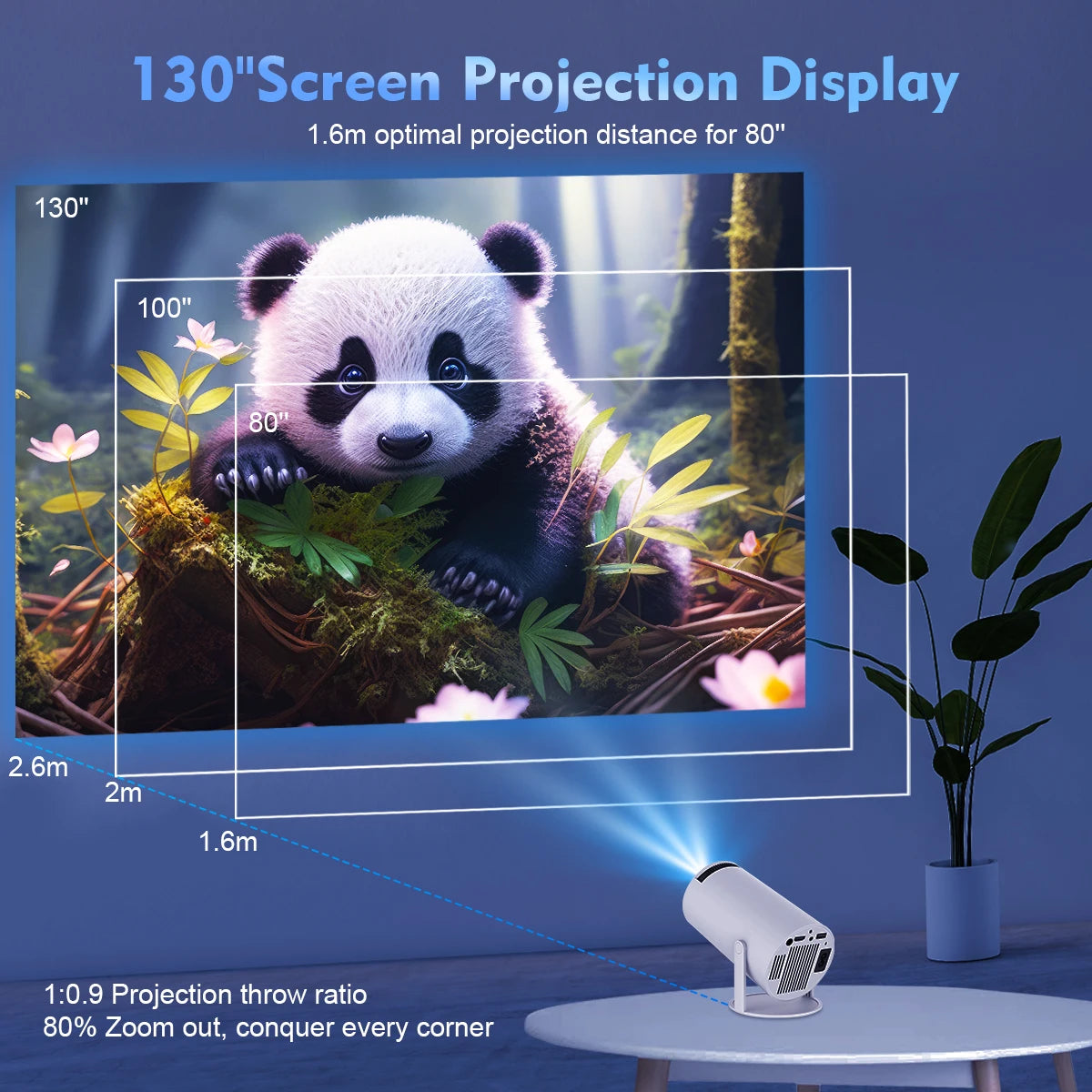 Mini projecteur portable